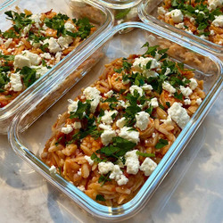 One-pan Prawn Orzo