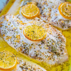 Butter Poached Lemon Garlic Tilapia Recipe