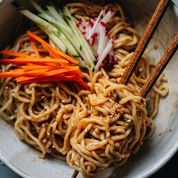 Chiu Chow Noodles in Sesame Sauce