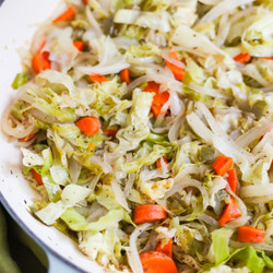 Jamaican Braised Cabbage