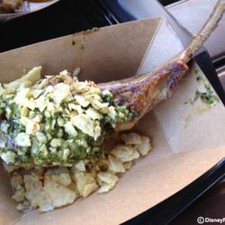 Disney Food and Wine Australia - Grilled Lamb Chop With Mint Pesto And Potato Crunchies