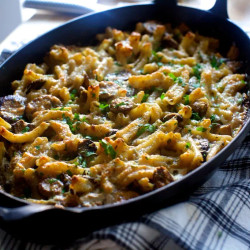Mushroom Marsala Pasta Bake