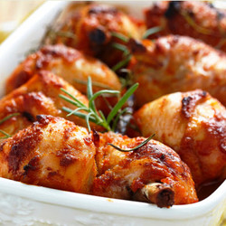 Chicken With Ketchup Glaze