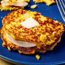 Cachapas Con Queso De Mano (venezuelan Cheese-filled Corn Cakes)