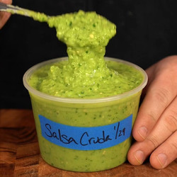 Salsa Cruda – Creamy Tomatillo &amp; Avocado Salsa