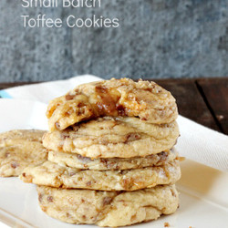 Small Batch Soft Toffee Cookie Recipe