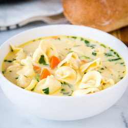 Creamy Chicken Tortellini Soup