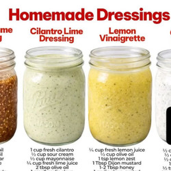 Homemade Salad Dressings (3 Recipes)