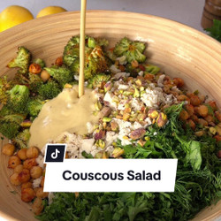 Broccoli And Couscous Salad w/ Tahini