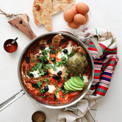 High Protein Shakshuka Eggs With Lentils