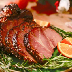 Orange Marmalade Glazed Ham