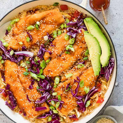 One Pot Asian Rice And Fish