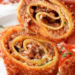 Fried Lasagna Rolls