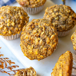 High Fiber Muffins (oil-free Oatmeal Breakfast)
