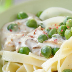 Tagliatelles Au Mascarpone Et Petits Pois