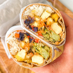 Almond Thai Vegan Freezer Burritos