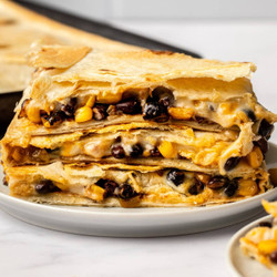 Sheet Pan Black Bean &amp; Corn Quesadillas