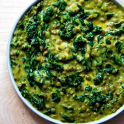 Curried Lentils With Kale And Coconut Milk (masoor Dal)