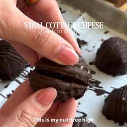 Chocolate Cottage Cheese Truffles