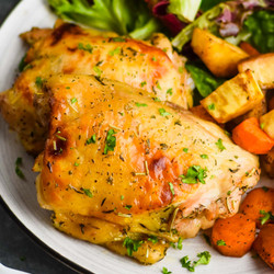 Oven Baked Chicken Thighs