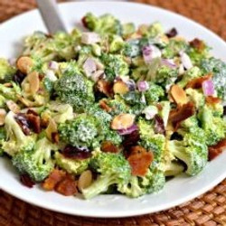 Healthy Broccoli Cranberry Almond Salad