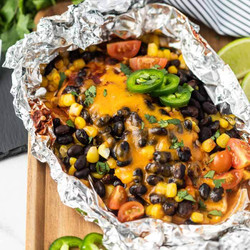Foil Pack Santa Fe Chicken Dinner