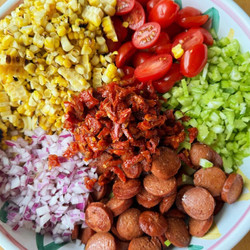 Hot Dog Pasta Salad