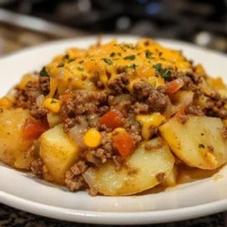 Cowboy Beef &amp; Potato Casserole