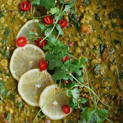 Green Spinach Coconut Curry