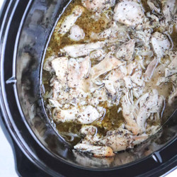 Slow Cooker Greek Chicken Gyros