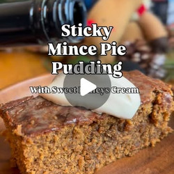 Homemade Sticky Mince Pie Pudding easy dessert