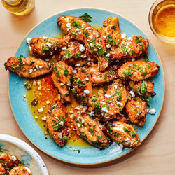Greek Wings With Lemon And Feta
