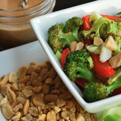 Thai Burrito Bowl w PB sauce