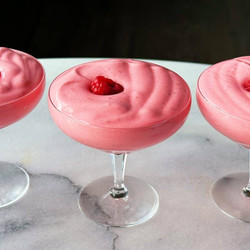 3-ingredient Raspberry Spuma (mousse)
