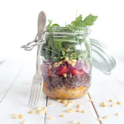 Butternut Squash And Quinoa Mason Jar Salad