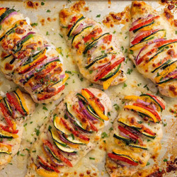 Primavera Stuffed Chicken Dinner