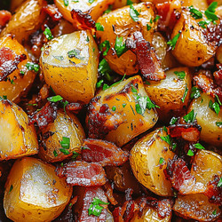 Honey Bacon Roasted Potatoes