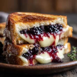 Brie And Blackberry Jam Grilled Cheese