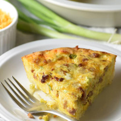 Hash Brown-crusted Quiche With Sausage