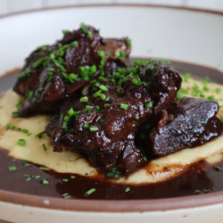 Daniel Boulud's Famous Beef Short Ribs Recipe With Flavorful Red Wine Reduction Sauce — Amelia Is Not A Chef