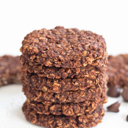 3 Ingredient Chocolate Oatmeal Cookies
