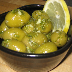 Marinated Olives With Lemon And Fresh Herbs