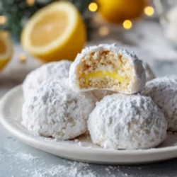 Lemon Cream Snowball Cookies