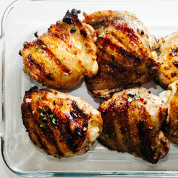 Spicy Jalapeno Honey Garlic Chicken Thighs