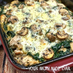 Revamped Chicken Spinach And Mushroom Low Carb Oven Dish