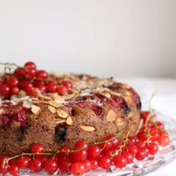 Redcurrant, Almond And Buckwheat Cake