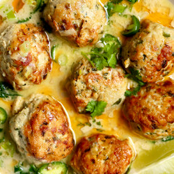 Thai Inspired Meatball Soup