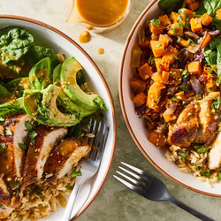 Peanut Chicken Protein Bowls