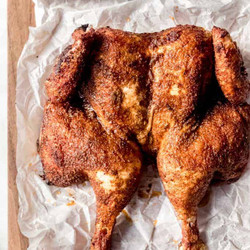 Spatchcocked Smoked Chicken