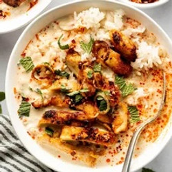 Lemongrass Broth Bowls With Yellow Curry Chicken